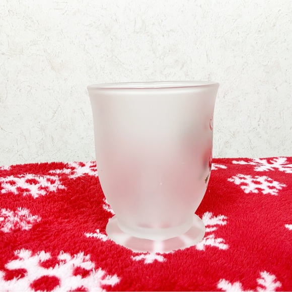 Christmas Tree Farm Frosted Coffee Mug Red Truck Holiday Snowflakes - Picture 2 of 6